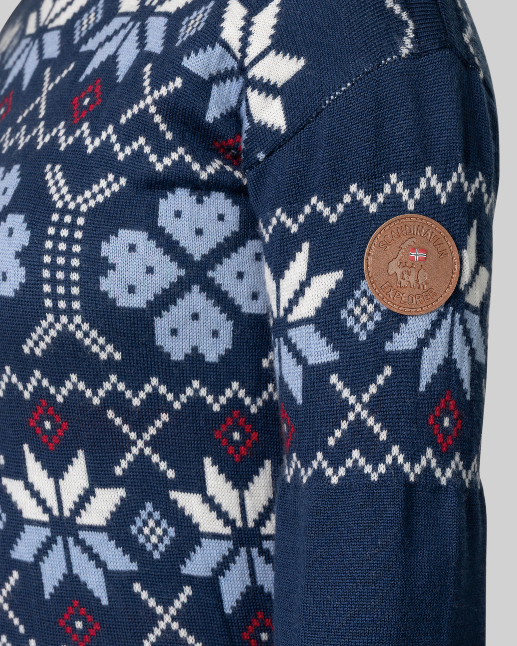 Light Blue Train Roll Neck Sweater